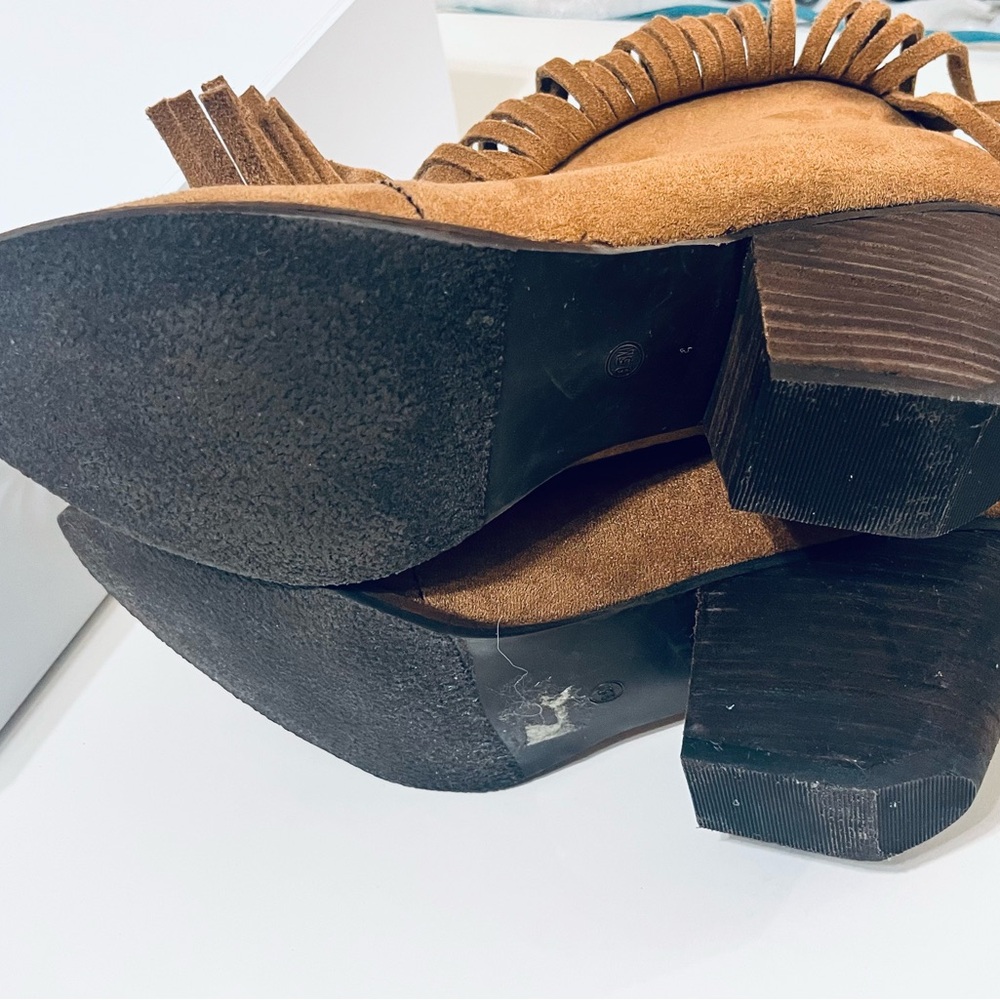 Coconuts by Matisse Lambert Tassel Fringe Ankle Western Style Boots 9.5 - Picture 11 of 12
